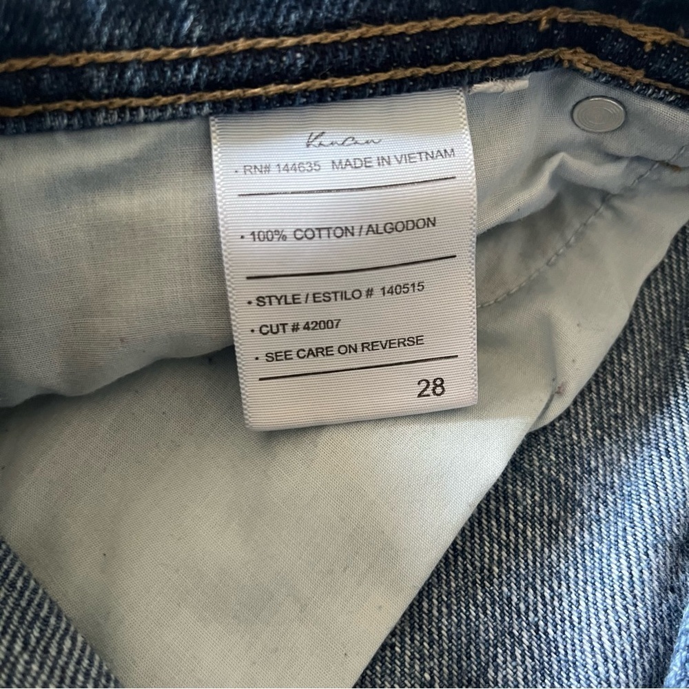 KanCan High Waist Distressed Denim Shorts Size 28 - Picture 4 of 11